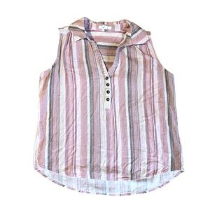 Maurices‎ Linen Blend Sleeveless Top Small